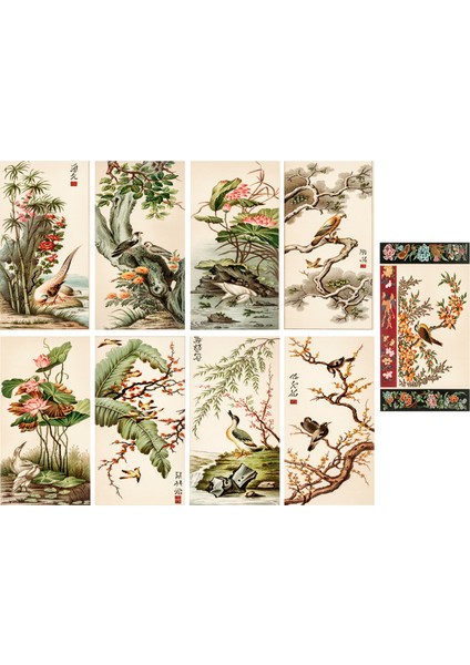 Japon Çizimleri Temalı Kartpostal Seti (10X15 cm 10 Adet)