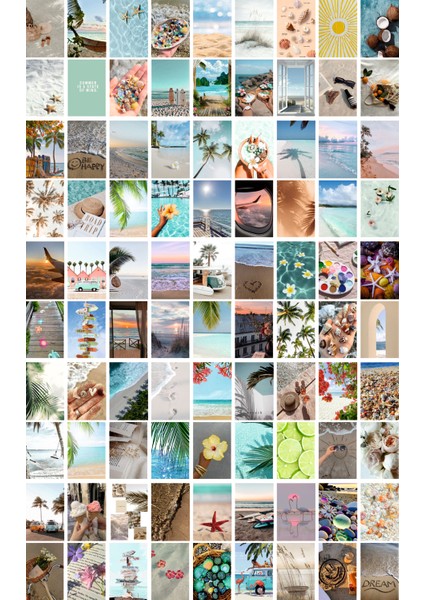 Deniz Temalı Kartpostal Seti (10X15 cm 81 Adet)