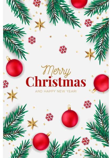 Yılbaşı Temalı Kartpostal Seti (15X10 cm 6 Adet+6 Adet Zarf)