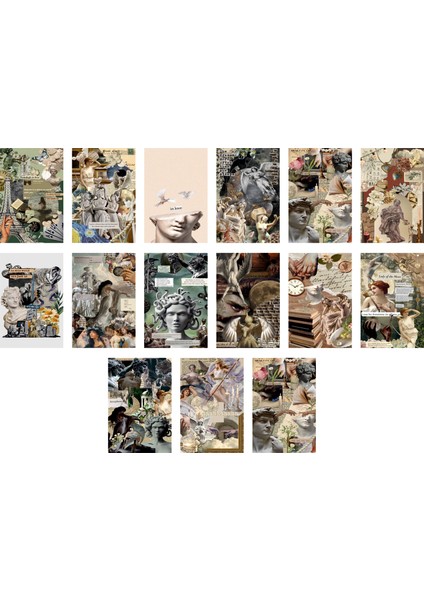 Kelebek Temalı Kartpostal Seti (10X15 cm 17 Adet)