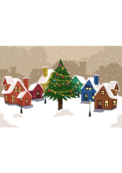 Yılbaşı Temalı Kraft Açılır Kartpostal Seti (15X10 cm 6 Adet+6 Adet Zarf) fiyatları