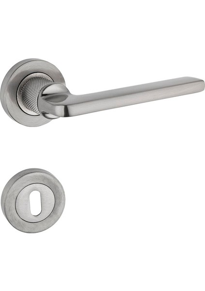Hisar Inox Nikel Rozetli Oda Kapı Kolu 1 Takım