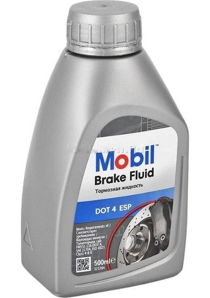 Brake Fluid Esp Dot 4 Fren Hidroliği - 500 Ml. (4 Adet)