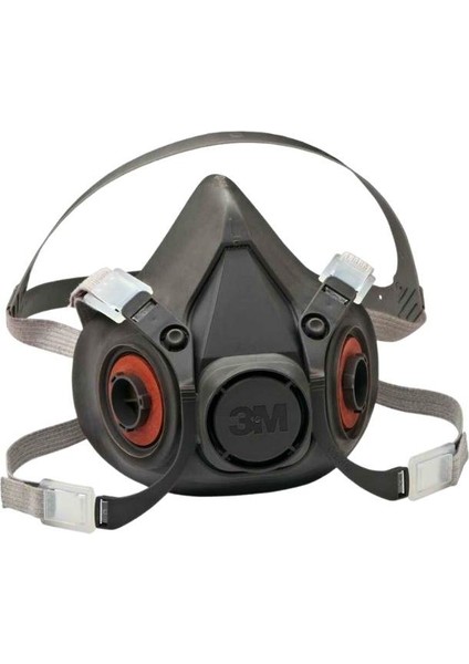 6300 Yarım Yüz Gaz ve Solunum Maskesi - Büyük Boy