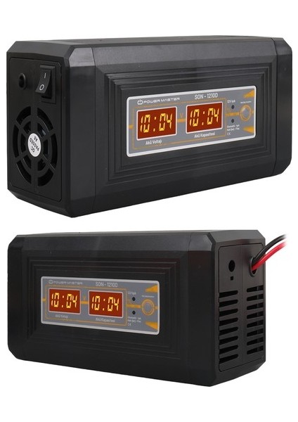 SON-1210D 12-24 Volt 10 Amper Akıllı Akü Şarj Cihazı Aleti Dijital Ekran Dolum Sonrası Otomatik Keser