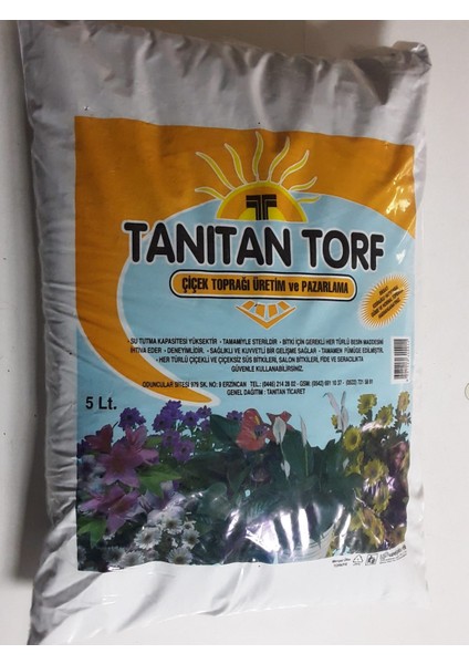 Cegel Ziraat 5 Lt Torf Toprak, Fide, Çiçek, Bitki Yetiştirme Torfu