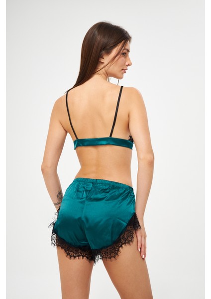 Seductive Nights Saten Şortlu Takım
