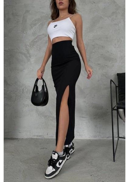 Ottoman Kumaş Yırtmaçlı Uzun Etek modelleri