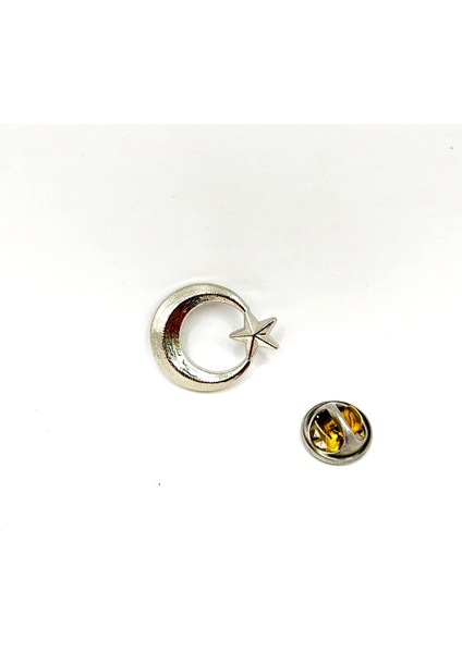 Türk Bayrağı Ay ve Yıldız Yaka Rozeti - 1 Adet