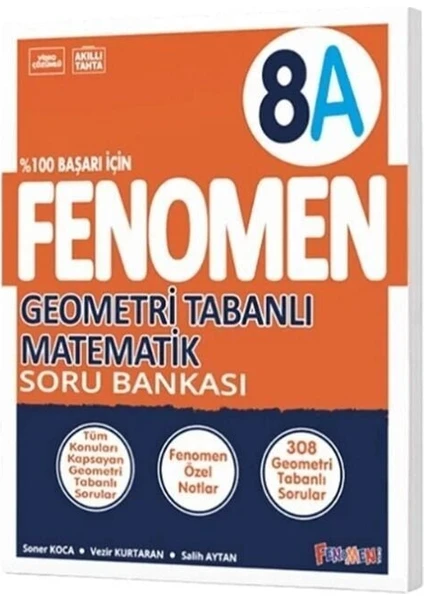 Gama Yayınları Fenomen 8. Sınıf Geometri Tabanlı Matematik A Soru Bankası