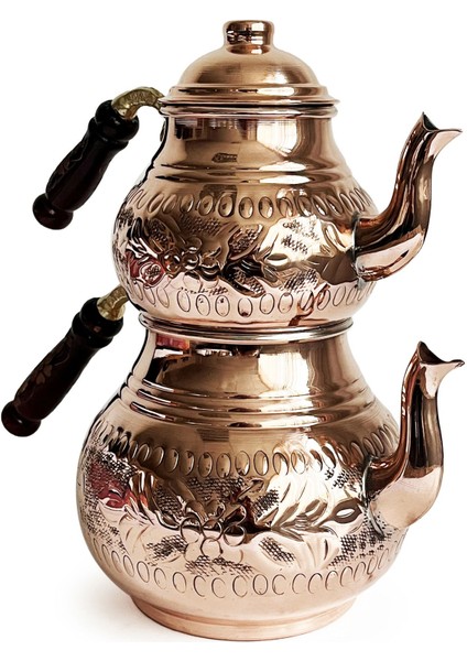 El Işleme Klasik Bakır Çaydanlık No:2 Kalın fiyatları