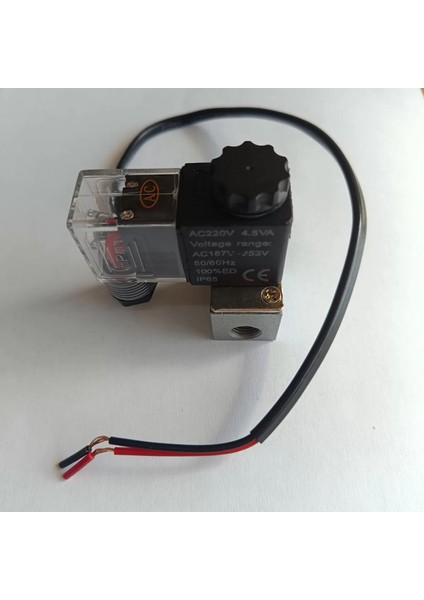 1/8 2/2 Na 12V / 24V / 110V / 220V Pnomatik Valf A Tipi (Lisinya) Alithestereo