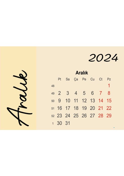 2027 Yılı Masa Takvimi (Yaprak Ölçüsü 10 x 15 Cm.)