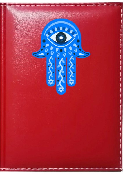 Kişiye Özel Fatima Eli 1 Görselli Kırmızı Ruhsat Kabı