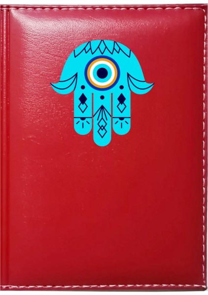 Kişiye Özel Fatima Eli Görselli Kırmızı Ruhsat Kabı