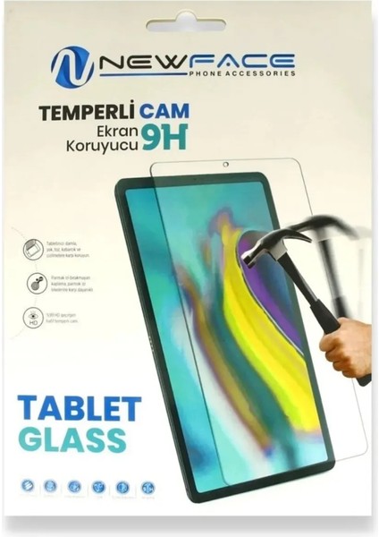 Alfa MEC Samsung Galaxy Tab A9 Plus 11 Inç X210 X215 X216 Uyumlu  Kırılmaz Ekran Koruyucu Cam Film Tempered Glass Premium