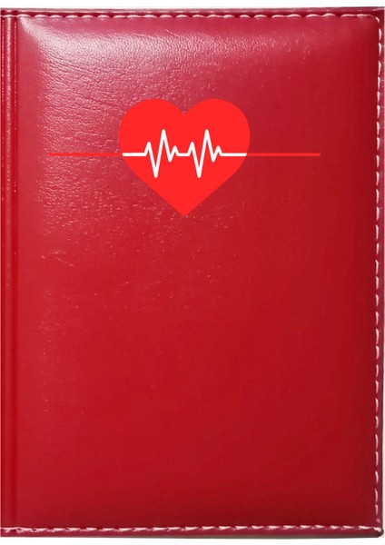 Kişiye Özel Doktor 4 Görselli Kırmızı Ruhsat Kabı