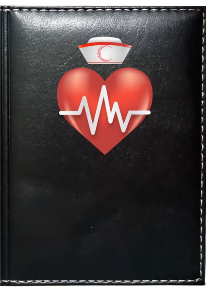 Kişiye Özel Doktor 5 Görselli Siyah Ruhsat Kabı