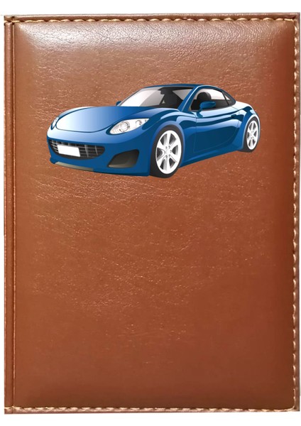 Kişiye Özel Araba 1 Görselli Taba Ruhsat Kabı