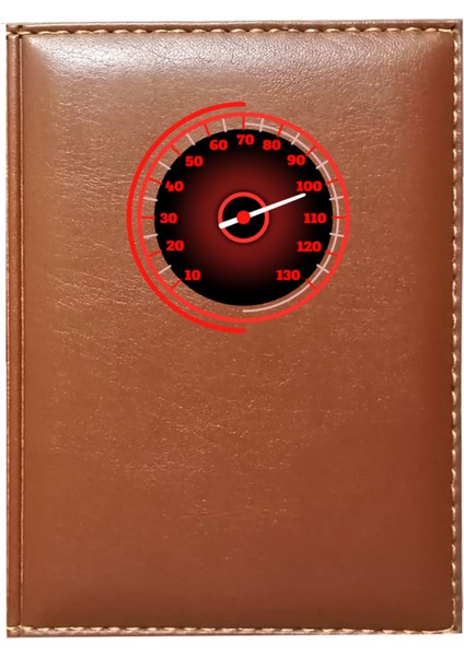 Kişiye Özel Kilometre 5 Görselli Taba Ruhsat Kabı