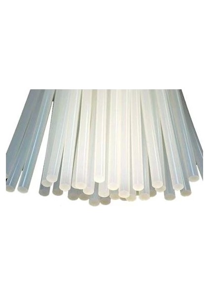 Şeffaf Sıcak Silikon Çubuğu Mum Silikon Kalın 1 kg 30 cm ( Lisinya ) Alithestereo
