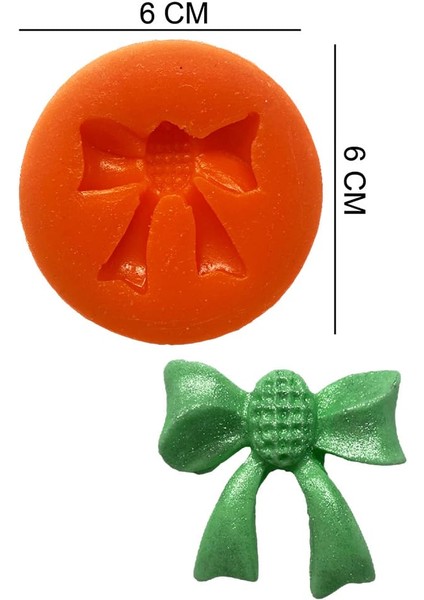 Fiyonk Kurdele Silikon Şeker Hamuru, Sabun, Mum Kalıp