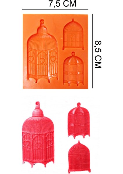 Kafesler Silikon Şeker Hamuru, Sabun, Mum Kalıp