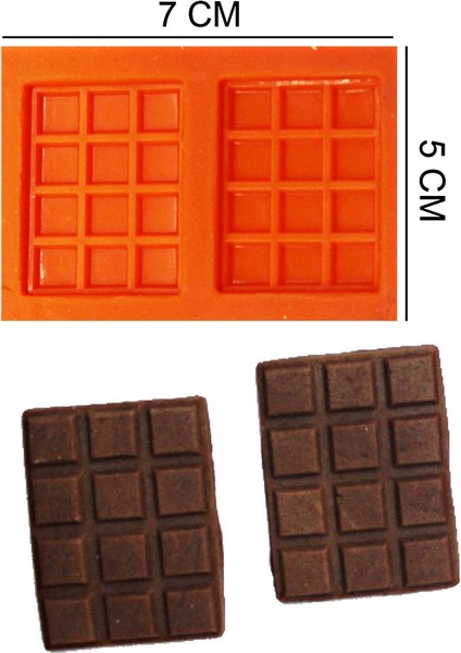 Çikolata Silikon Şeker Hamuru, Sabun, Mum Kalıp