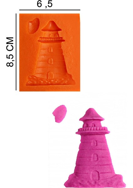 Deniz Feneri Silikon Şeker Hamuru, Sabun, Mum Kalıp