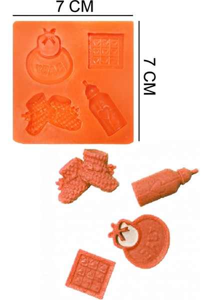 Bebek Figürler Silikon Şeker Hamuru, Sabun, Mum Kalıp