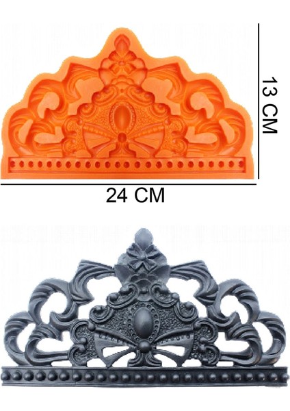 Kraliçe Taç Silikon Şeker Hamuru, Sabun, Mum Kalıp