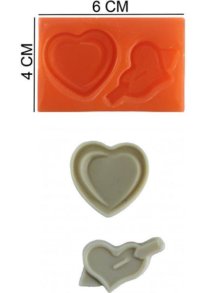 Kalpler Silikon Şeker Hamuru, Sabun, Mum Kalıp