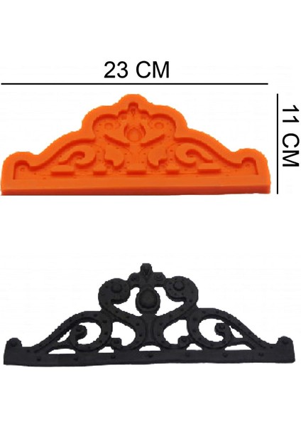 Dekor Silikon Şeker Hamuru, Sabun, Mum Kalıp