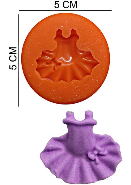 Elbise Silikon Şeker Hamuru, Sabun, Mum Kalıp