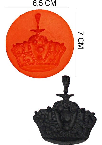 Taç Silikon Şeker Hamuru, Sabun, Mum Kalıp