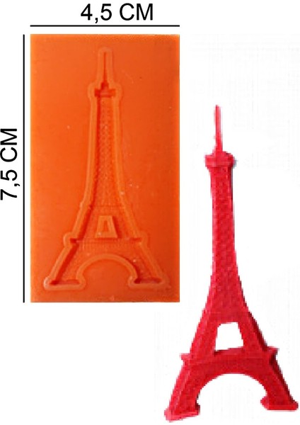 Eyfel Silikon Şeker Hamuru, Sabun, Mum Kalıp