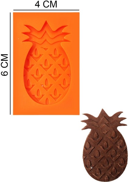Ananas Silikon Şeker Hamuru, Sabun, Mum Kalıp