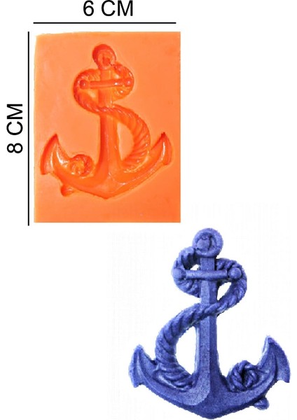 Çapa Silikon Şeker Hamuru, Sabun, Mum Kalıp