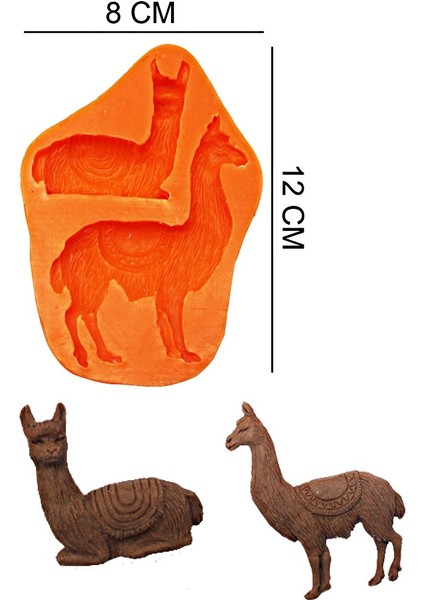 Lamalar Silikon Şeker Hamuru, Sabun, Mum Kalıp