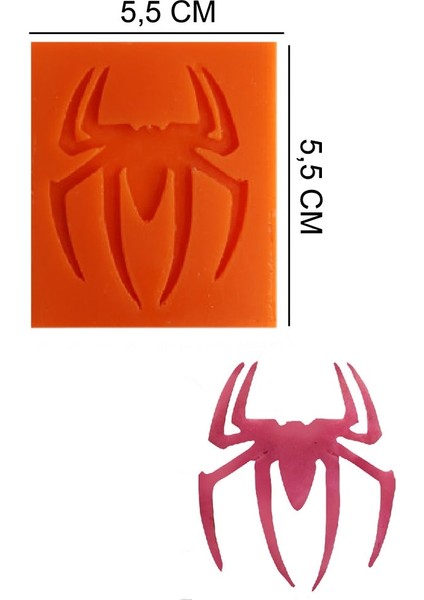 Örümcek Silikon Şeker Hamuru, Sabun, Mum Kalıp