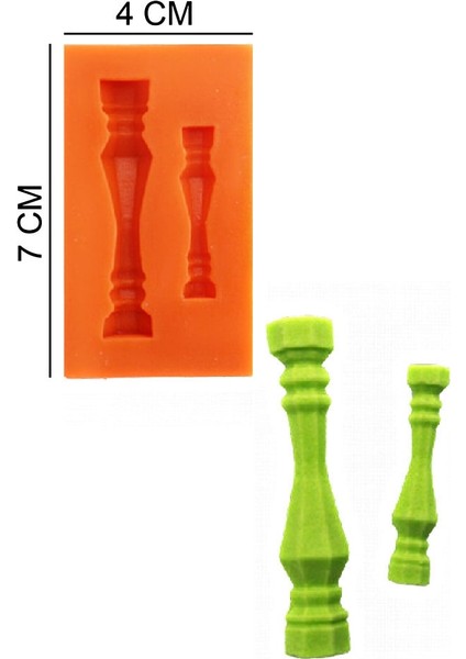 Biblo Silikon Şeker Hamuru, Sabun, Mum Kalıp