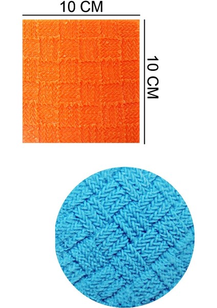 Desen Örgü Silikon Şeker Hamuru, Sabun, Mum Kalıp