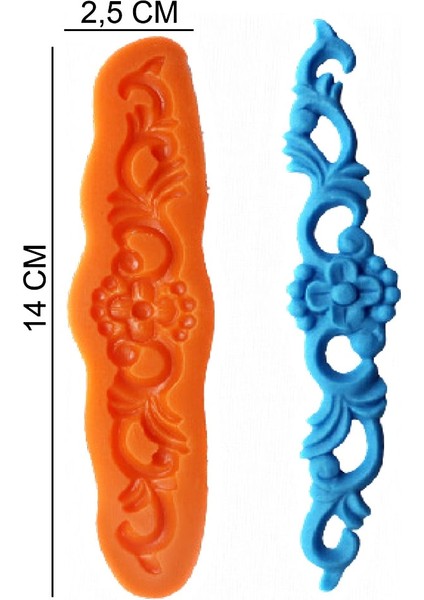 Dekor Silikon Şeker Hamuru, Sabun, Mum Kalıp