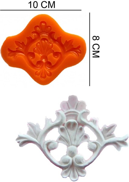 Dekor Silikon Şeker Hamuru, Sabun, Mum Kalıp