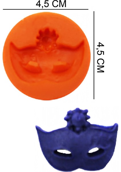 Maskeli Balo Silikon Şeker Hamuru, Sabun, Mum Kalıp