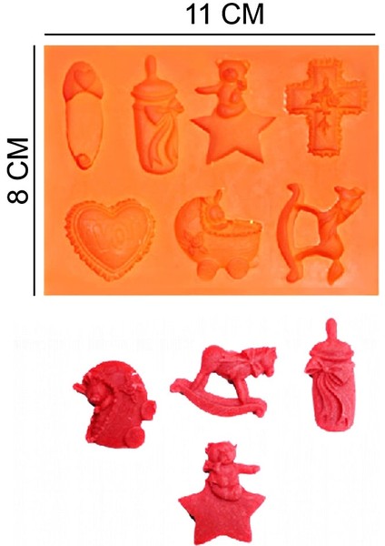 Bebek Figürler Silikon Şeker Hamuru, Sabun, Mum Kalıp