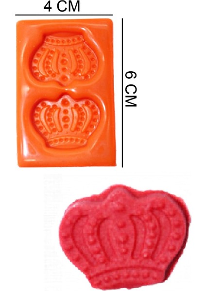 Kral Taç Silikon Şeker Hamuru, Sabun, Mum Kalıp