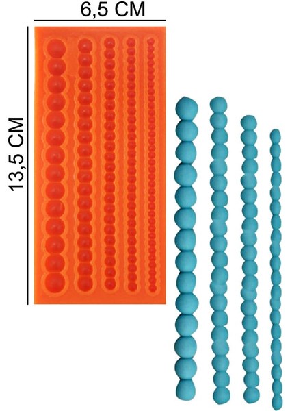 Şeritler Top Silikon Şeker Hamuru, Sabun, Mum Kalıp