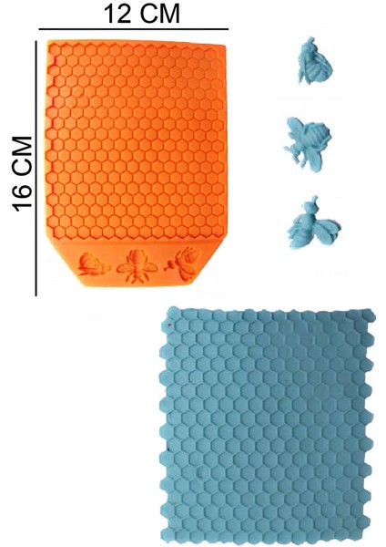 Balpetek Arılar Silikon Şeker Hamuru, Sabun, Mum Kalıp