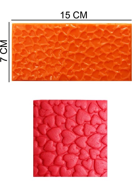 Desen Kalp Silikon Şeker Hamuru, Sabun, Mum Kalıp